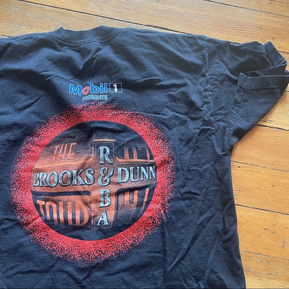 Vintage 90s Reba Brooks Dunn Promo Concert Tour T Shirt size XL - Picture 2 of 3